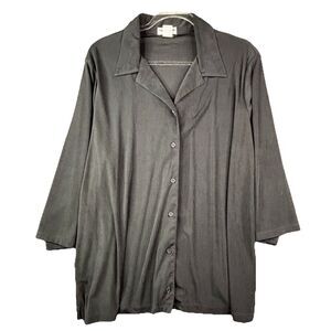 Notations Black Sheer Blouse Women’s 2X Plus Size Dressy